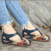 Women's casual wedge sandals - Vivid Lilies