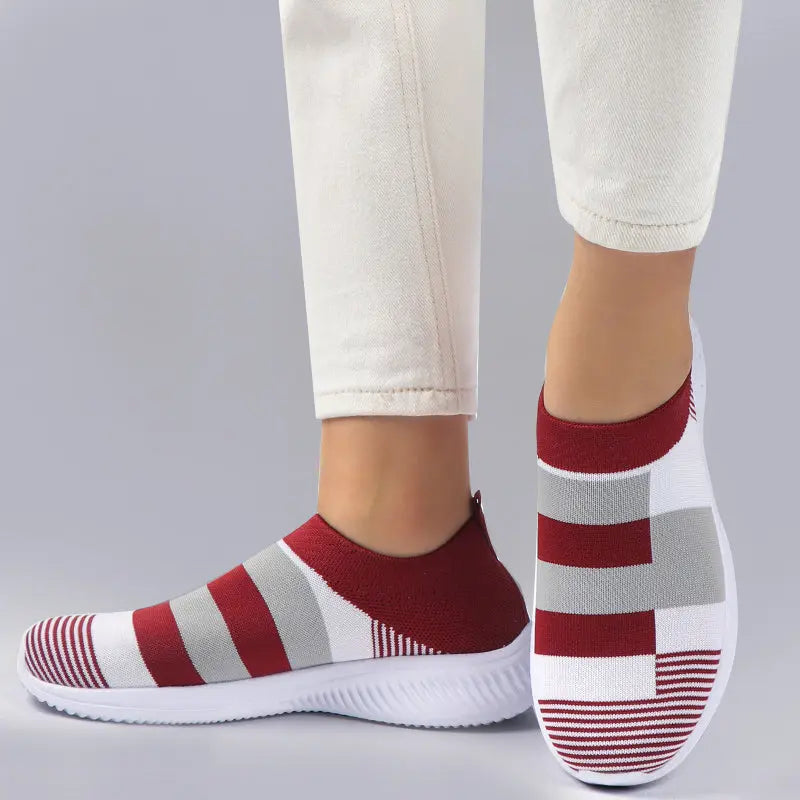 Casual Knitted Shoes Vivid Lilies