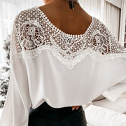 Vintage stitching white Shirt Vivid Lilies