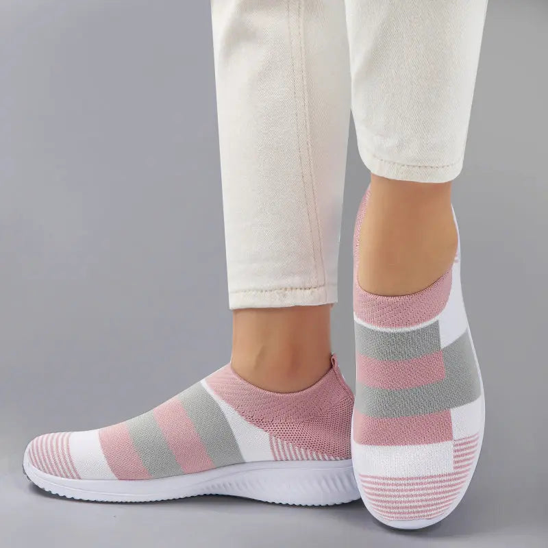Casual Knitted Shoes Vivid Lilies