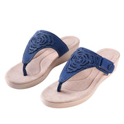 Flower embroidered sandals Vivid Lilies